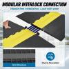 image:imageVEVOR 4 Pack of 1Channel Rubber Cable Protector Ramps Heavy Duty 18000Lbs Load Capacity Cable Wire Cord Cover Ramp Speed Bump Driveway Hose Cable Ramp Protective Cover5 Channel1PC