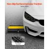 image:imageVEVOR 5 Channel Rubber Cable Protector Ramp Heavy Duty 22000 lbsaxle Capacity Wire Hose Cord Cover Ramp ADA Compliant Driveway Road Hump Traffic Speed Bump wFlipOpen Top Cover1 Channel4PCS