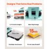 image:imageVEVOR Auto Heat Press Machine 15 x 15 inch TShirt Press Machine with Auto Release and Adjustable Pressure Digital Display Rapid Heating for Sublimation Vinyl Heat Transfer Projects PinkGreen