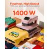 image:imageVEVOR Auto Heat Press Machine 15 x 15 inch TShirt Press Machine with Auto Release and Adjustable Pressure Digital Display Rapid Heating for Sublimation Vinyl Heat Transfer Projects PinkPink