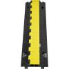 image:imageVEVOR Cable Protector Ramp 2 Channel 22000 lbsaxle Capacity Heavy Duty TPU Wire Cord Cover Ramp Hose Protector Driveway Traffic Speed Bump wTPR FlipOpen Top Cover for Indoor amp Outdoor5 PCs