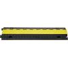 image:imageVEVOR Cable Protector Ramp 2 Channel 22000 lbsaxle Capacity Heavy Duty TPU Wire Cord Cover Ramp Hose Protector Driveway Traffic Speed Bump wTPR FlipOpen Top Cover for Indoor amp Outdoor1 PC