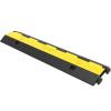 image:imageVEVOR Cable Protector Ramp 4 Packs 2 Channels Rubber Modular Speed Bumps Rated 11000 LBS Load Capacity Protective Wire Cord Ramp Driveway Rubber Traffic Speed Bumps Hump Cable Protector