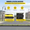 image:imageVEVOR Cable Protector Ramp 4 Packs 2 Channels Rubber Modular Speed Bumps Rated 11000 LBS Load Capacity Protective Wire Cord Ramp Driveway Rubber Traffic Speed Bumps Hump Cable Protector