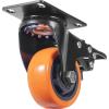 image:imageVEVOR Caster Wheels 5inch Swivel Plate Casters Set of 4 with Security AB Locking No Noise PVC Wheels Heavy Duty 450 lbs Load Capacity Per Caster NonMarking Wheels for Cart Furniture Workbench3inch