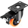 image:imageVEVOR Caster Wheels 5inch Swivel Plate Casters Set of 4 with Security AB Locking No Noise PVC Wheels Heavy Duty 450 lbs Load Capacity Per Caster NonMarking Wheels for Cart Furniture Workbench3inch