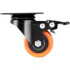 image:imageVEVOR Caster Wheels 5inch Swivel Plate Casters Set of 4 with Security AB Locking No Noise PVC Wheels Heavy Duty 450 lbs Load Capacity Per Caster NonMarking Wheels for Cart Furniture Workbench2inch