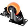 image:imageVEVOR Caster Wheels 5inch Swivel Plate Casters Set of 4 with Security AB Locking No Noise PVC Wheels Heavy Duty 450 lbs Load Capacity Per Caster NonMarking Wheels for Cart Furniture Workbench3inch