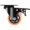 image:imageVEVOR Caster Wheels 5inch Swivel Plate Casters Set of 4 with Security AB Locking No Noise PVC Wheels Heavy Duty 450 lbs Load Capacity Per Caster NonMarking Wheels for Cart Furniture Workbench3inch