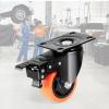 image:imageVEVOR Caster Wheels 5inch Swivel Plate Casters Set of 4 with Security AB Locking No Noise PVC Wheels Heavy Duty 450 lbs Load Capacity Per Caster NonMarking Wheels for Cart Furniture Workbench3inch