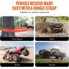 image:imageVEVOR Heavy Duty Tow Strap Recovery Kit 3 x 30 ft MBS36000 lbs Tree Saver Winch Strap Triple Reinforced Loop amp Protective Sleeves amp Storage Bag 34 DRing Shackles for Truck Jeep SUV ATV