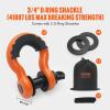 image:imageVEVOR Heavy Duty Tow Strap Recovery Kit 3 x 30 ft MBS36000 lbs Tree Saver Winch Strap Triple Reinforced Loop amp Protective Sleeves amp Storage Bag 34 DRing Shackles for Truck Jeep SUV ATV