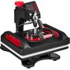 image:imageVEVOR Hybrid Heat Press 15 x 15 inch 5in1 Multifunction Heat Up Fast and Even AllNew Patented Design Easy to Control Sublimation Press Machine for TShirtsMugsTumblersCapsPlates Black11in1Red