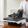 image:imageVEVOR Hybrid Heat Press 15 x 15 inch 5in1 Multifunction Heat Up Fast and Even AllNew Patented Design Easy to Control Sublimation Press Machine for TShirtsMugsTumblersCapsPlates Black15x15Black