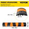 image:imageVEVOR Rubber Speed Bump 2 Pack  6 FT Heavy Duty 22000 lbs Capacity for Road amp Driveway 728 x 122 x 22 Modular Traffic Hump 2 Channel Floor Cord Cover for Asphalt Concrete Gravel6ft