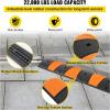 image:imageVEVOR Rubber Speed Bump 2 Pack  6 FT Heavy Duty 22000 lbs Capacity for Road amp Driveway 728 x 122 x 22 Modular Traffic Hump 2 Channel Floor Cord Cover for Asphalt Concrete Gravel1 Pack  Cap