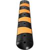 image:imageVEVOR Rubber Speed Bump 2 Pack  6 FT Heavy Duty 22000 lbs Capacity for Road amp Driveway 728 x 122 x 22 Modular Traffic Hump 2 Channel Floor Cord Cover for Asphalt Concrete Gravel1 Pack  Cap