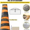 image:imageVEVOR Rubber Speed Bump 2 Pack  6 FT Heavy Duty 22000 lbs Capacity for Road amp Driveway 728 x 122 x 22 Modular Traffic Hump 2 Channel Floor Cord Cover for Asphalt Concrete Gravel2 Pack