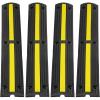 image:imageVEVOR 328 ft Cable Protector Ramp 4 Pack of 1 Channel 18000 lbsaxle Capacity Heavy Duty Rubber Speed Bumps Floor Cord Cable Protector Wire Cover for Residential Areas Private Garages Gardens1 Channel4PCS