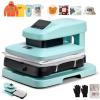 image:imageVEVOR Auto Heat Press Machine 15 x 15 inch TShirt Press Machine with Auto Release and Adjustable Pressure Digital Display Rapid Heating for Sublimation Vinyl Heat Transfer Projects PinkGreen