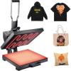 image:imageVEVOR Hybrid Heat Press 15 x 15 inch 5in1 Multifunction Heat Up Fast and Even AllNew Patented Design Easy to Control Sublimation Press Machine for TShirtsMugsTumblersCapsPlates Black15x15Black