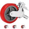 image:imageVEVOR Scaffolding Wheels Set Heavy Duty 4Pack 8 Scaffolding Casters with 4400 Lbs Per Set and Locking Stem Casters with Brake Polyurethane Replacement for Scaffold Shelves WorkbenchPlastic core