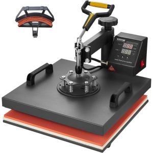 image:imageVEVOR Hybrid Heat Press 15 x 15 inch 5in1 Multifunction Heat Up Fast and Even AllNew Patented Design Easy to Control Sublimation Press Machine for TShirtsMugsTumblersCapsPlates Black2in115x15Black