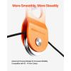 image:imageVEVOR 10 T Winch Snatch Block 22000 lbs Capacity Block and Tackle Pulley System Work with 04  055 Rope Winch Hook Accessories Heavy Duty Offroad Recovery Accessory for Truck Tractor ATV UTV51x102