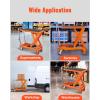 image:imageVEVOR 1100 LBS Hydraulic Lift Table Cart with 11354 Lift Range Hydraulic Scissor Cart with NonSlip Pad amp 4 Wheels Manual Single Scissor Lift for Material Handling and Transportation