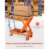 image:imageVEVOR 1100 LBS Hydraulic Lift Table Cart with 11354 Lift Range Hydraulic Scissor Cart with NonSlip Pad amp 4 Wheels Manual Single Scissor Lift for Material Handling and Transportation