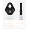 image:imageVEVOR 145 Ton Snatch Block for Winch Recovery Heavy Duty 32000 lbs Break Strength Work with 38 inch Rope Compact Offroad Recovery Accessory for Towing amp Recovery on Truck Tractor ATV amp UTVBlack