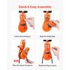 image:imageVEVOR 2 Ton Snatch Block with G80 Chain Swivel Shackle 3 Sheave for 38 Wire Rope Snatch Block Pulley for Towing and Recovery Applications on Flatbed Tow Truck Rollback Wrecker Car Carrier Cableorange