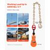 image:imageVEVOR 2 Ton Snatch Block with G80 Chain Swivel Shackle 3 Sheave for 38 Wire Rope Snatch Block Pulley for Towing and Recovery Applications on Flatbed Tow Truck Rollback Wrecker Car Carrier Cableorange