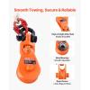 image:imageVEVOR 2 Ton Snatch Block with G80 Chain Swivel Shackle 3 Sheave for 38 Wire Rope Snatch Block Pulley for Towing and Recovery Applications on Flatbed Tow Truck Rollback Wrecker Car Carrier Cableorange