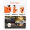 image:imageVEVOR 2 Ton Snatch Block with Swivel Hook 3 Sheave 38 Inch Wire Rope Heavy Duty Snatch Block Pulley 4400 lbs for Towing and Recovery Operations on Tow Truck Rollback Wrecker Car Hauler Winchesorange