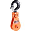 image:imageVEVOR 2 Ton Snatch Block with Swivel Hook 3 Sheave 38 Inch Wire Rope Heavy Duty Snatch Block Pulley 4400 lbs for Towing and Recovery Operations on Tow Truck Rollback Wrecker Car Hauler Winchesorange