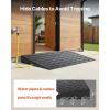 image:imageVEVOR 3 Rise Rubber Threshold Ramp 3 Channels Cord Cover Door Ramp NoSlip Surface 2200 Lbs Load Capacity Rubber Ramp for for Home Doorways Driveways Curb Home Steps 418 L x 24 W x 3 H 53lbs418 L x 24 W x 3 H