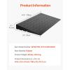 image:imageVEVOR 3 Rise Rubber Threshold Ramp 3 Channels Cord Cover Door Ramp NoSlip Surface 2200 Lbs Load Capacity Rubber Ramp for for Home Doorways Driveways Curb Home Steps 418 L x 24 W x 3 H 53lbs418L x 24W x 4H