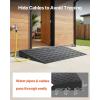 image:imageVEVOR 3 Rise Rubber Threshold Ramp 3 Channels Cord Cover Door Ramp NoSlip Surface 2200 Lbs Load Capacity Rubber Ramp for for Home Doorways Driveways Curb Home Steps 418 L x 24 W x 3 H 53lbs418 L  24 W  25 H