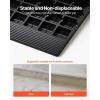 image:imageVEVOR 3 Rise Rubber Threshold Ramp 3 Channels Cord Cover Door Ramp NoSlip Surface 2200 Lbs Load Capacity Rubber Ramp for for Home Doorways Driveways Curb Home Steps 418 L x 24 W x 3 H 53lbs418 L  24 W  25 H