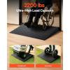 image:imageVEVOR 3 Rise Rubber Threshold Ramp 3 Channels Cord Cover Door Ramp NoSlip Surface 2200 Lbs Load Capacity Rubber Ramp for for Home Doorways Driveways Curb Home Steps 418 L x 24 W x 3 H 53lbs418 L x 24 W x 3 H
