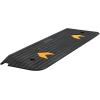 image:imageVEVOR 3 Rise Rubber Threshold Ramp 356 Wide Wheelchair Ramp Doorway Natural Curb Ramp 33069Lbs Load Capacity NonSlip Textured Surface Rubber Curb Ramp for Wheelchair and ScooterBlack