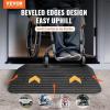 image:imageVEVOR 3 Rise Rubber Threshold Ramp 356 Wide Wheelchair Ramp Doorway Natural Curb Ramp 33069Lbs Load Capacity NonSlip Textured Surface Rubber Curb Ramp for Wheelchair and ScooterBlack