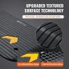 image:imageVEVOR 3 Rise Rubber Threshold Ramp 356 Wide Wheelchair Ramp Doorway Natural Curb Ramp 33069Lbs Load Capacity NonSlip Textured Surface Rubber Curb Ramp for Wheelchair and ScooterBlack