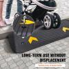 image:imageVEVOR 3 Rise Rubber Threshold Ramp 356 Wide Wheelchair Ramp Doorway Natural Curb Ramp 33069Lbs Load Capacity NonSlip Textured Surface Rubber Curb Ramp for Wheelchair and ScooterBlack