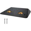 image:imageVEVOR 3 Rise Rubber Threshold Ramp 356 Wide Wheelchair Ramp Doorway Natural Curb Ramp 33069Lbs Load Capacity NonSlip Textured Surface Rubber Curb Ramp for Wheelchair and ScooterBlack