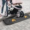 image:imageVEVOR 3 Rise Rubber Threshold Ramp 356 Wide Wheelchair Ramp Doorway Natural Curb Ramp 33069Lbs Load Capacity NonSlip Textured Surface Rubber Curb Ramp for Wheelchair and ScooterBlack