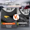 image:imageVEVOR 3 Rise Rubber Threshold Ramp 356 Wide Wheelchair Ramp Doorway Natural Curb Ramp 33069Lbs Load Capacity NonSlip Textured Surface Rubber Curb Ramp for Wheelchair and ScooterBlack