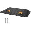 image:imageVEVOR 3 Rise Rubber Threshold Ramp 356 Wide Wheelchair Ramp Doorway Natural Curb Ramp 33069Lbs Load Capacity NonSlip Textured Surface Rubber Curb Ramp for Wheelchair and ScooterBlack