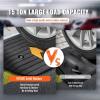 image:imageVEVOR 3 Rise Rubber Threshold Ramp 356 Wide Wheelchair Ramp Doorway Natural Curb Ramp 33069Lbs Load Capacity NonSlip Textured Surface Rubber Curb Ramp for Wheelchair and ScooterBlack